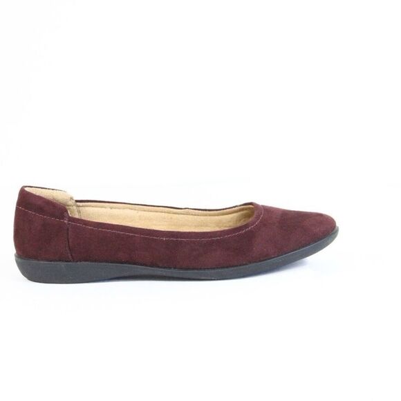 Naturalizer Purple/Maroon Suede Flats - Picture 1 of 9